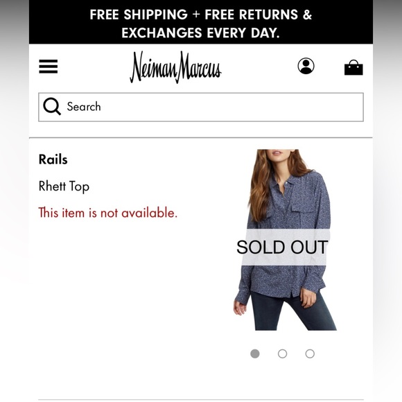 BNWT woman’s Rails brand Rhett button up Blouse - Picture 2 of 15